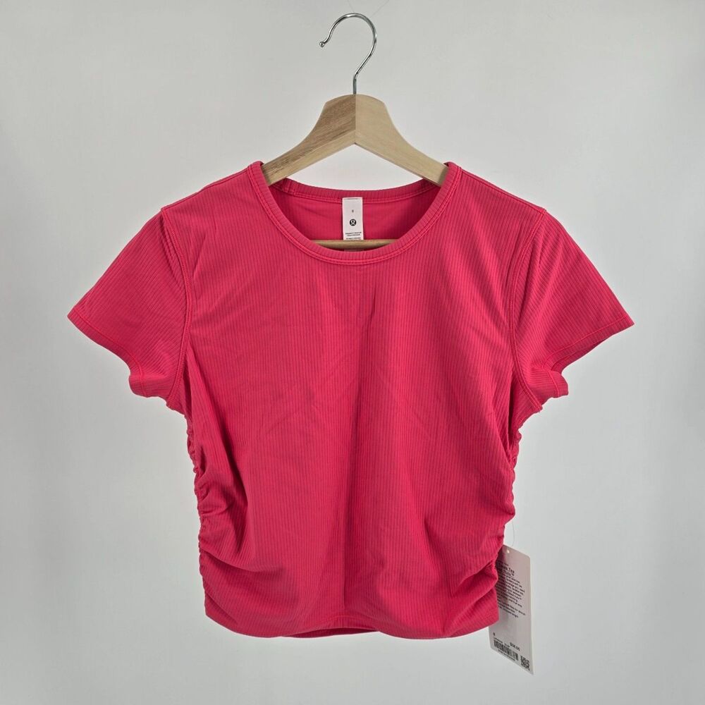NWT Lululemon All It Takes Short-Sleeve Shirt Nulu GLZP Size 8